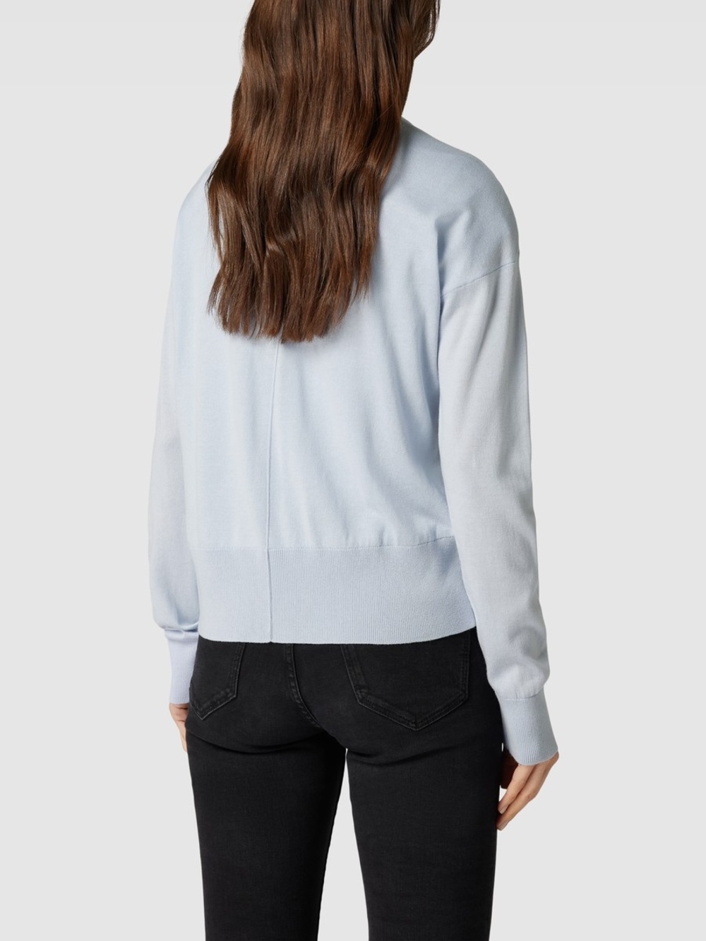 Armedangels Odinaa Cardigan Classic V Neck Button Up Relaxed Light Blue Small - Picture 4 of 11